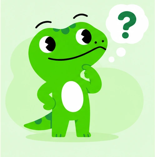 GECKO thinking about his next little adventure